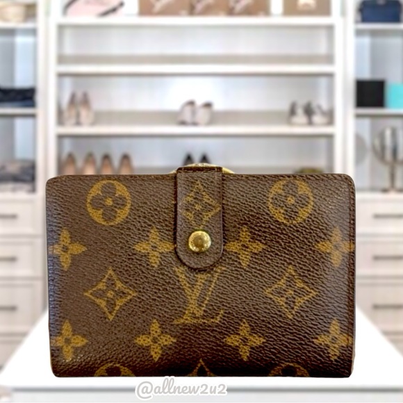 Louis Vuitton Monogram Viennois Kisslock Wallet with Box - Picture 1 of 14